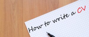 how to write cv